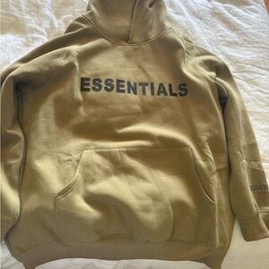 Small khaki essentials hoodie